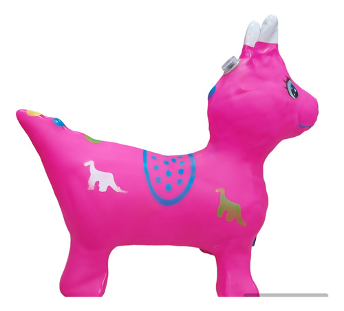 Unicornio Pony Saltarin Con Luz Y Sonido Inflable 
