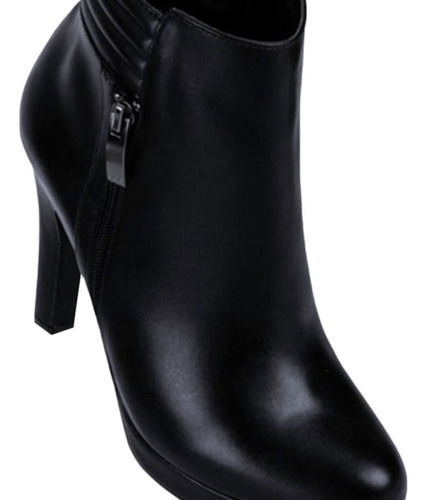 Bota Pu Tacón Alto Mujer Yaeli Negro
