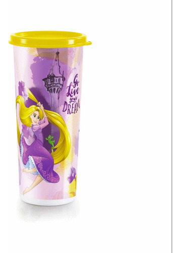 Vaso Princesas Con Sello Tupperware® 470ml Libre De Bpa