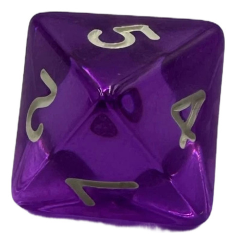 Dados 7 Unidades Colores Juegos Rol Y Mesa Color Morado