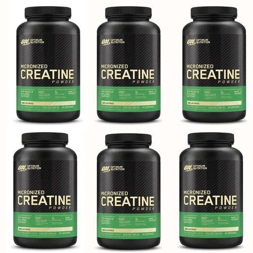 Kit Creatina Micronizada Optimum Nutrition - 6 Unidades 