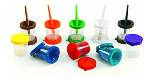 Colorations Juego De 10 Vasos De Pintura Para Niños, Sin