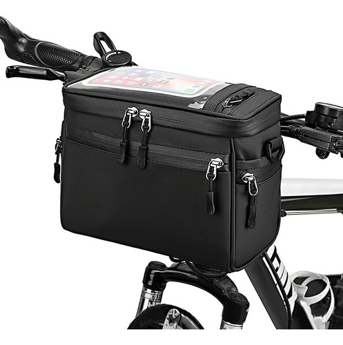 Bolsa Mala Case P/ Guidão Térmica Bicicleta Ciclo Tour Mapa