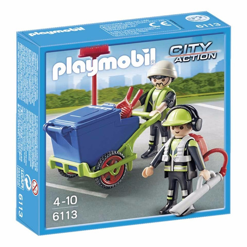 Todobloques Playmobil 6113 Equipo De Limpieza
