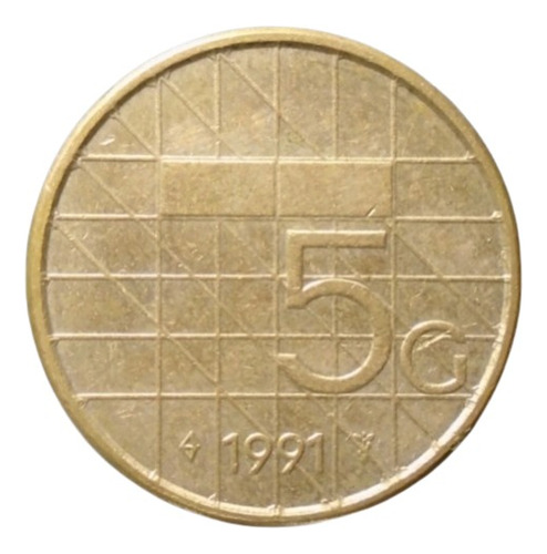 Países Bajos 5 Gulden 1991 Nl#01