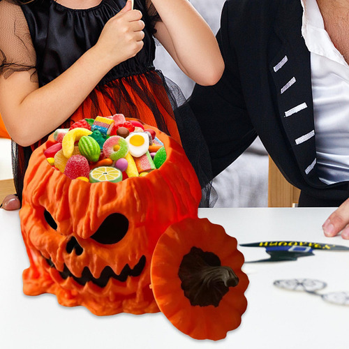 Tarro De Galletas De Halloween Calabaza Decorativa Graciosa