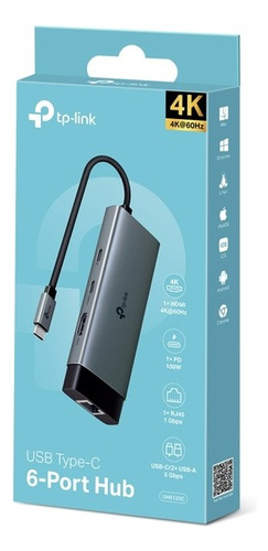 Tp-link 6 En 1 Hub Usb-c Para Oficina, Fotógrafo Y Jugador