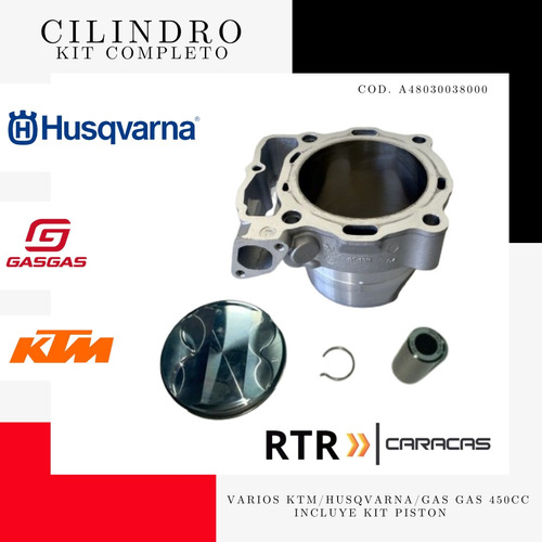 Cilindro Con Kit Piston Varios Ktm/husqvarna/gas Gas 450cc 