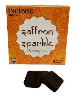 Ladrillos De Incienso Natural Saffron Sparkle - Aromafume