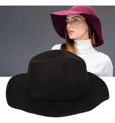 Nuevo Sombrero Negro Reversible De Colores Con Ala Plana