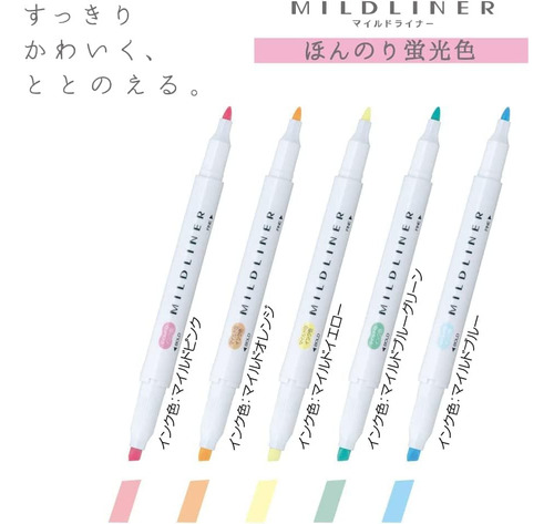 Zebra Mildliner Juego De 20 Colores, Rotuladores De Dob...