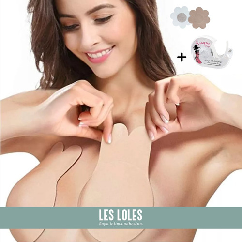 Imagen 2 de 10 de Levanta Busto Invisible Conejito + Cinta Bi Faz Les Loles