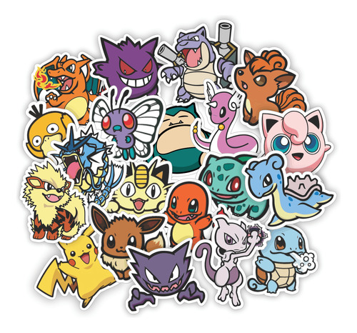 Stickers Calcos Vinilos Premium Uv Termo Stanley - Pokemon