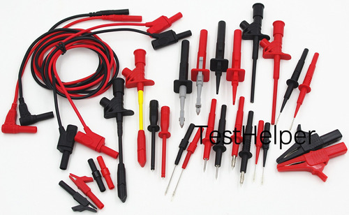 Testhelper Set Guia Prueba 4mm Conector Tipo Banana