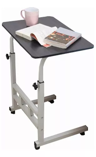 Mesa de cama con ruedas ajustables | Mesa rodante para computadora  portátil, escritorio para colocar sobre la cama, bandeja de hospital, mesa  auxiliar