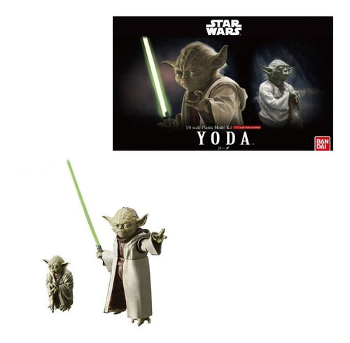 Bandai Model Kit Star Wars Yoda 1/6 Scale & 1/12 Scale