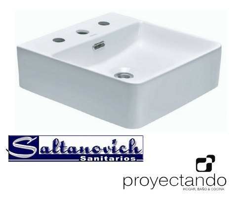 Imagen 2 de 2 de Bacha de baño de apoyar Peirano BCH04/3 42cm x 42cm