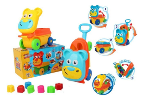 Diversión Educativa Carro Tigre Azul