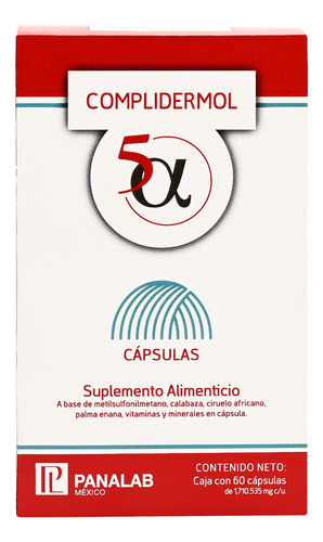Complidermol 5 Alfa Plus 60 Cápsulas Anticaída
