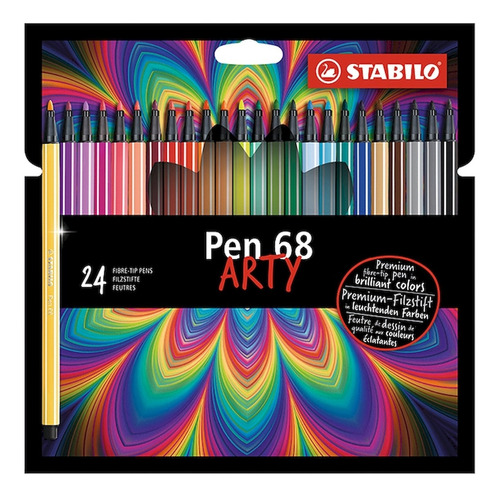 Marcador Stabilo Pen 68 Arty Estuche Carton X24u