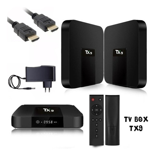 Smart Tv Box 4gb Ram 64gb Disco Android 10.0 Wifi 3d 4k Tx9
