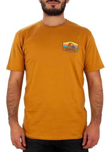 Quiksilver Remera Lifestyle Hombre Town Hall Mostaza Blw