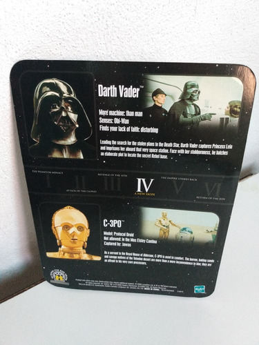 Star Wars Commemorative Tin Collection Darth Vader Y C-3po