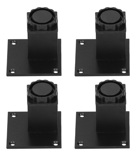 . 4 Unids/set Patas De Muebles De Altura Ajustable Aleación