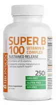 Comprar Complejo De Vitamina Super B 100 Bronson 250 Tabletas Sabor Sin Sabor