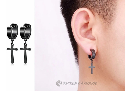 Imagen 3 de 9 de Pack 8 Pares Aretes Hombre Con Piercing, Arracadas Hombre