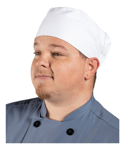 Gorro De Chef Blanco Unisex Uncommon 0156c - Uniformes Chef