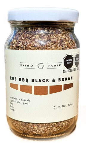 Sazonador Cafe Rub Bbq Black & Brown Patria Norte 160g