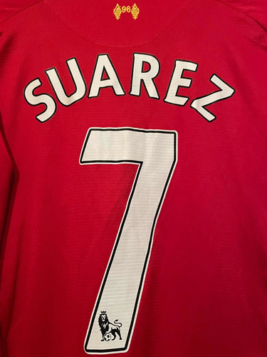 Camiseta Liverpool 2013/14 Talle M . Luis Suarez Original