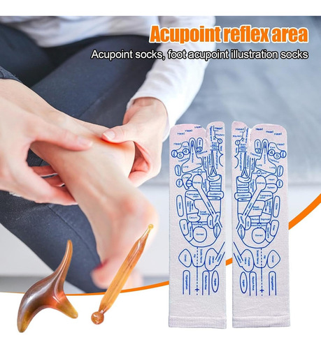 Calcetines De Masaje De Pies Con Herramienta De Masaje 1 Pcs