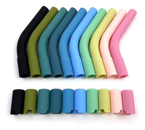 Puntas Genéricas De Paja De Silicona Para Pajitas De Metal,