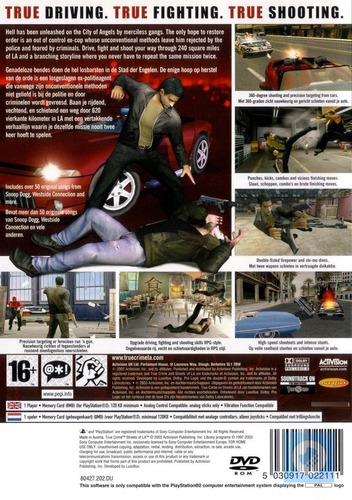 True Crime Streets Of L. A. | Activision | Ps2 | Gamerooms (Usado)