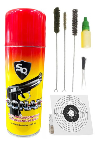 Kit Limpieza Pistolas Mantenimiento Aceite Lubricante Sonax