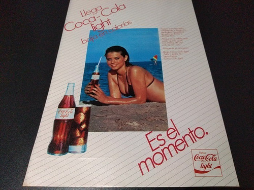 (pb773) Publicidad Clipping Gaseosa Coca Cola Light