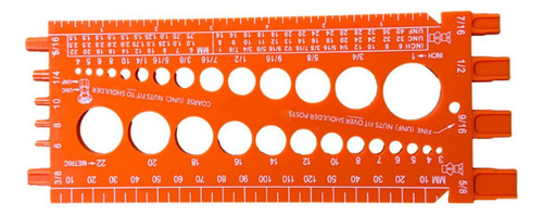 Zzc Calibrador Feminino Standard Metric Imperials,