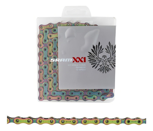 Corrente Sram Xx1 Rainbow Cor Azul-turquesa