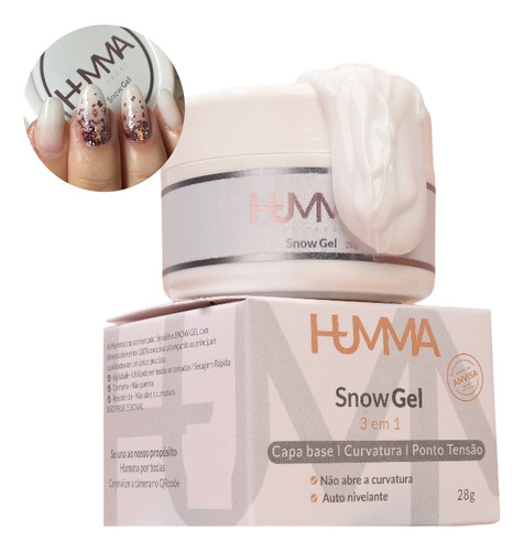 Kit Unha De Gel Humma Completo Nail Designer Gel E Blindagem
