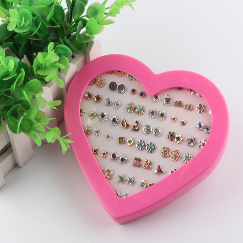 Pendientes En Forma De Z Para Mujer, Color Dorado, 36 Pares