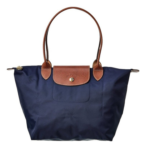 Bolso De Mano Longchamp Le Pliage L, Azul Marino