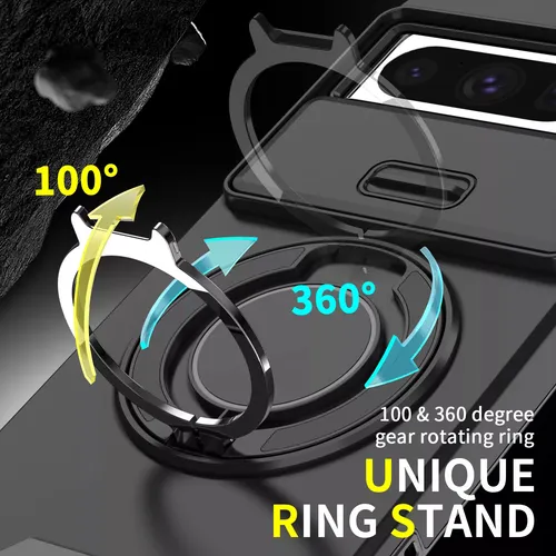 Funda Resistente A Golpes Con Anillo Para Google Pixel 7 Pro