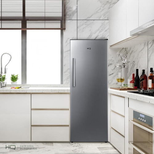 Freezer Vertical Hq Frost Free 330l Prata Hq-330fv/rff 127v