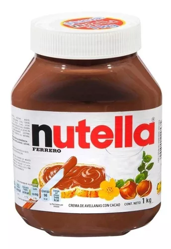 5 Kg De Crema De Avellana Ferrero Nutella Presentación 1 Kg