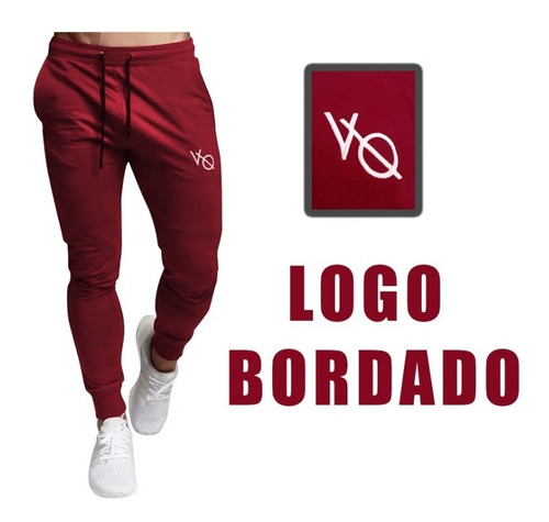 Imagen 5 de 10 de Pants Jogger Deportivo Slim Fit Vanquish Fitness V Q Bordado
