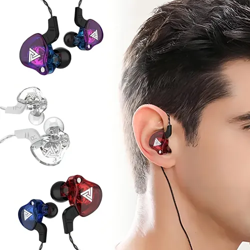 Fone de Ouvido In-ear Gamer QKZ AK6 Cor Roxo com Case | MercadoLivre