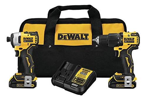 Kit Combinado Dewalt Atomic 20v Max Con Taladro Percutor Y D