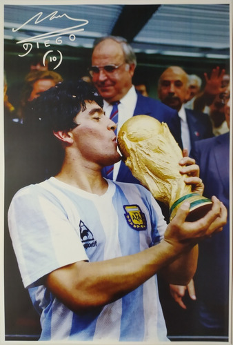 Poster Lamina Diego Maradona Copa Firma Argentina Laser Rock